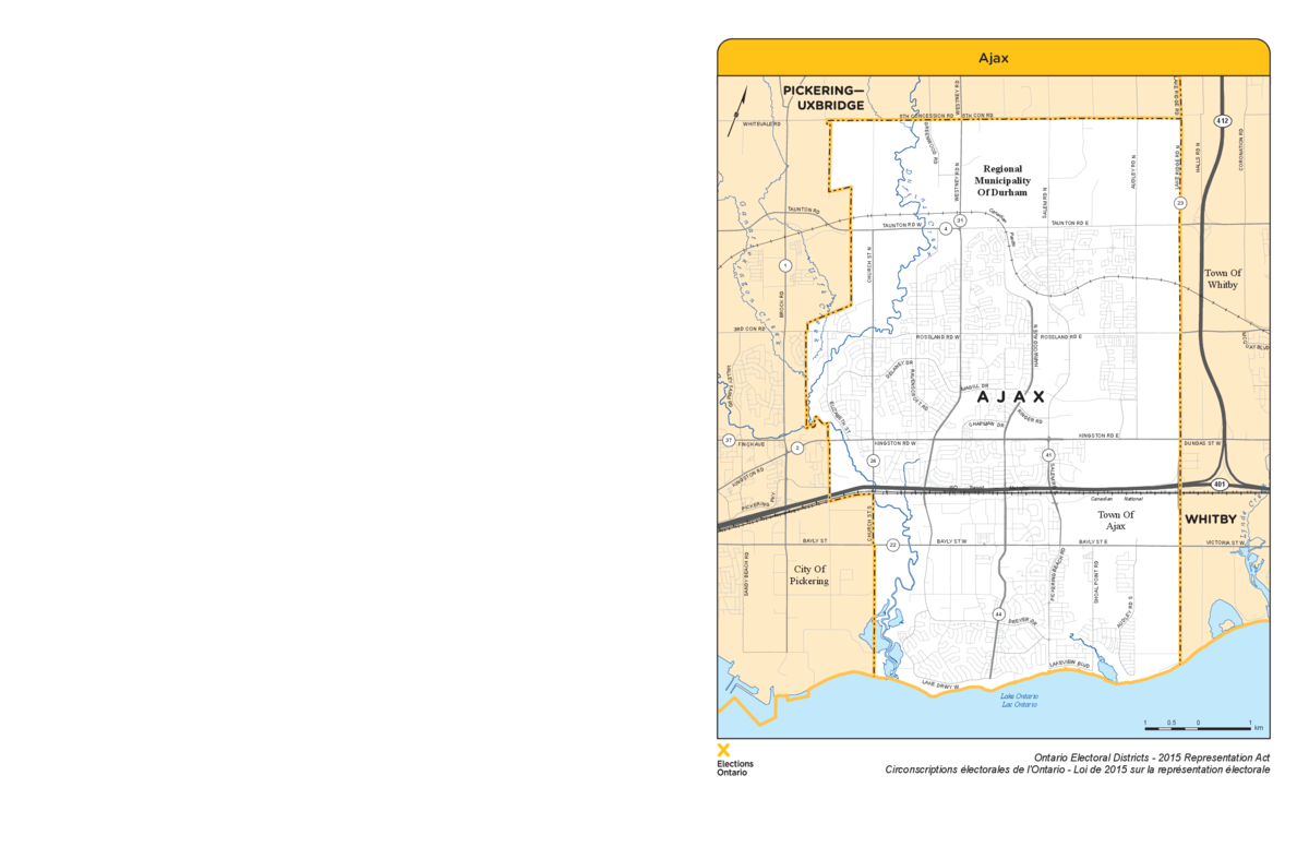 Ajax riding map