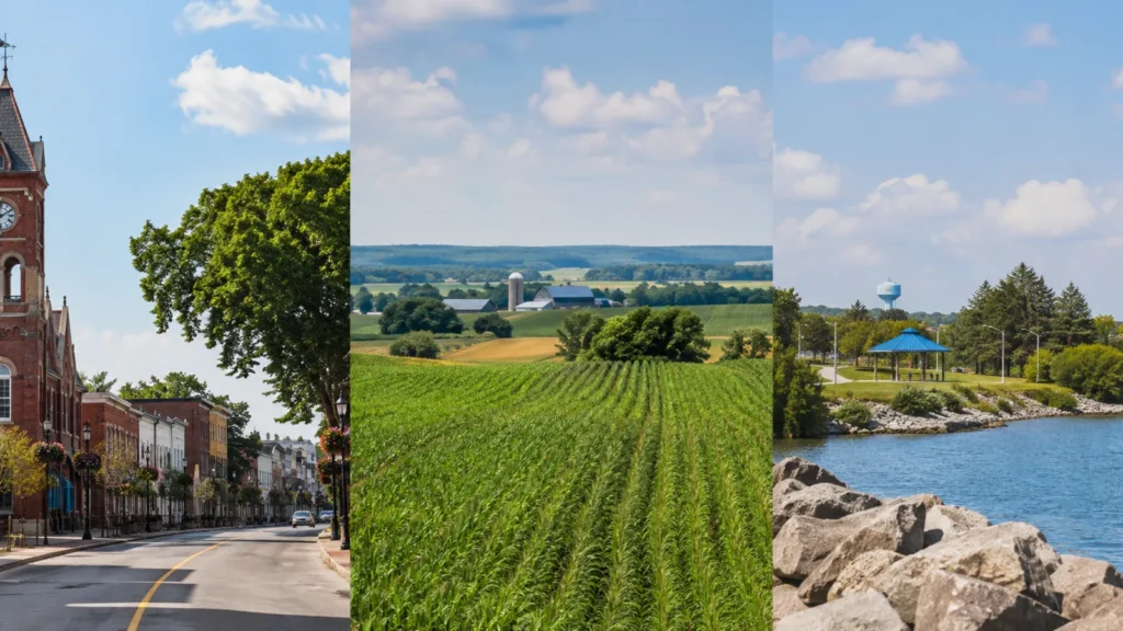 Clarington heritage streetscape, countryside and waterfront