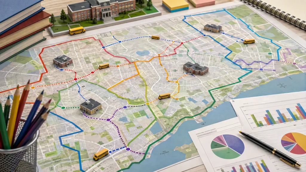 Durham school boundary planning maps